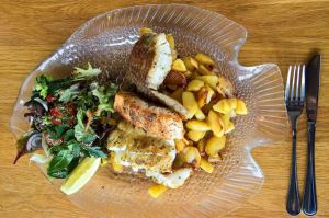 Herb Grilled Halibut with Lemon