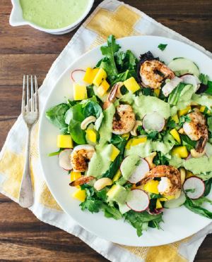 Grilled Shrimp with Mango Salad