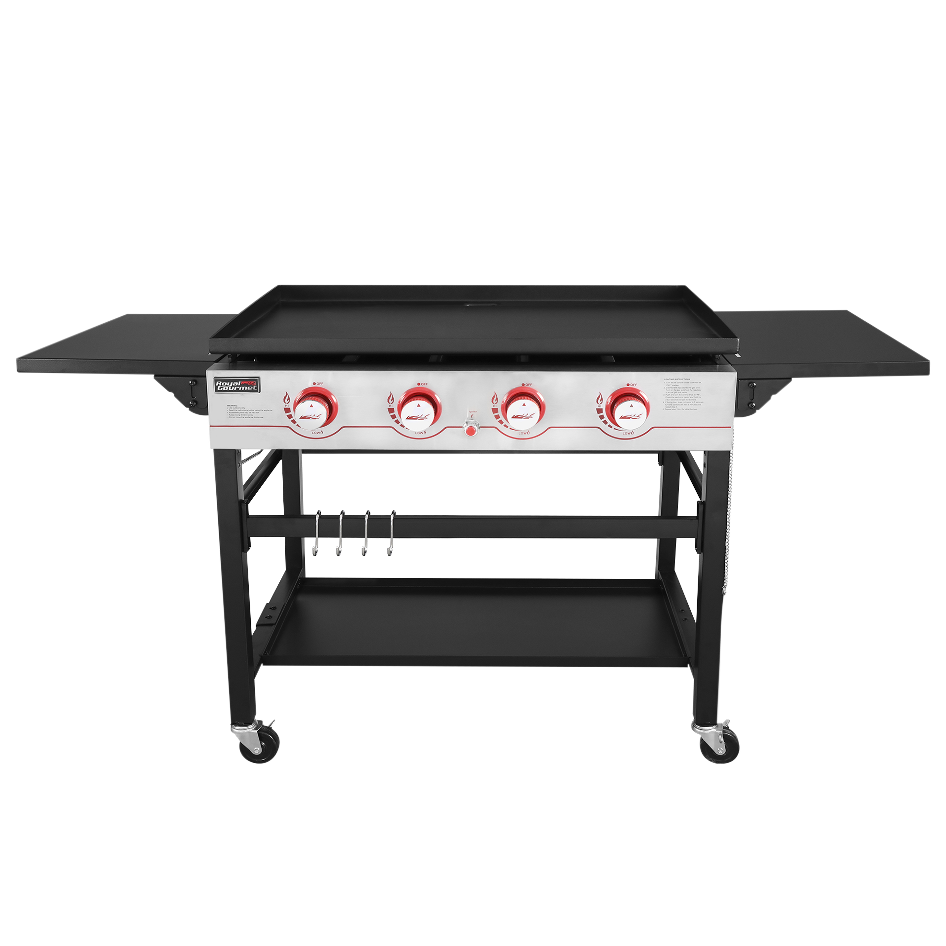 Royal Catering RC-GLRG400 - Barbacoa de piedra volcánica (7200 W, 50 x 27  cm, 3,3 kg, piedra volcánica, 0-460 °C, gas natural, acero inoxidable,  hierro fundido, acero) : : Jardín