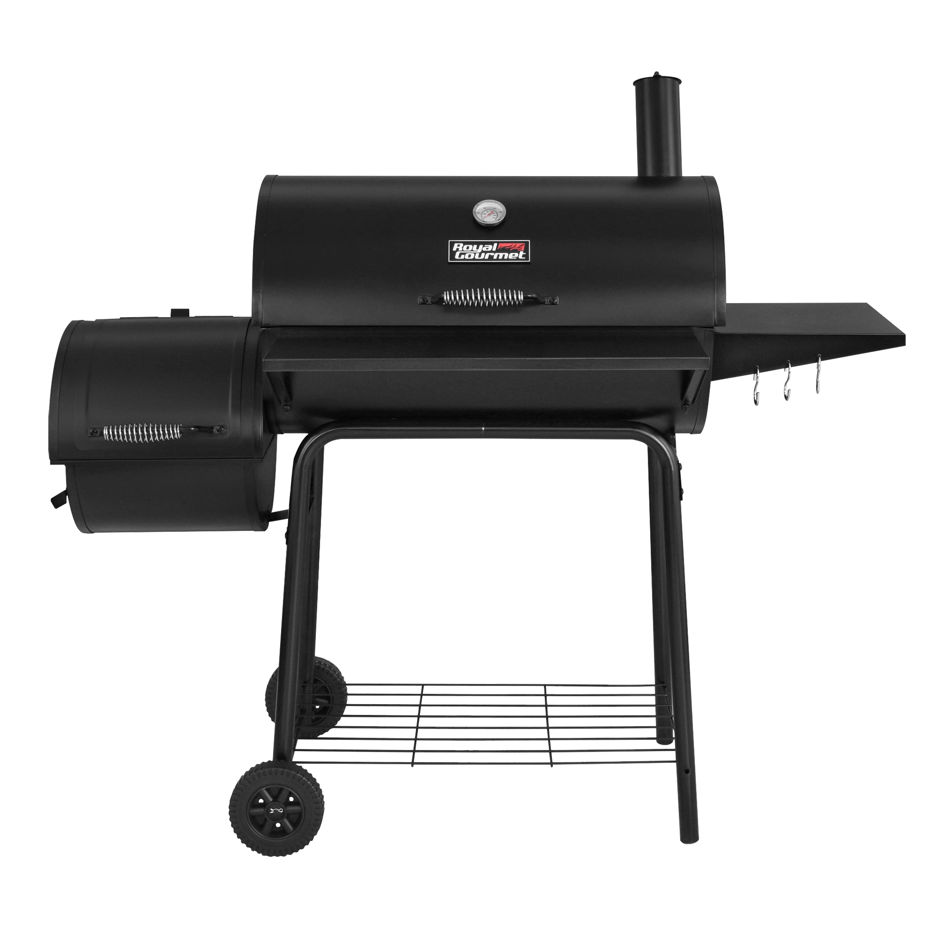 ROYAL GOURMET® CC1830S 30-INCH CHARCOAL BARREL GRILL WITH OFFSET SMOKER -  RGC