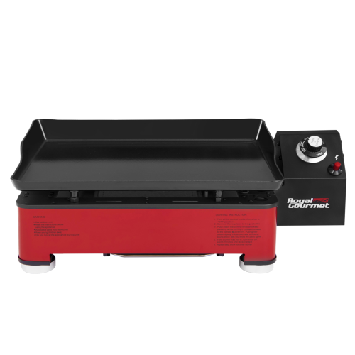 ROYAL GOURMET® PD1202R RED 18-INCh PORTABLE GAS GRIDDLE